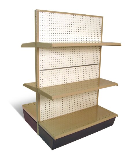 Double-Sided Gondola Shelves